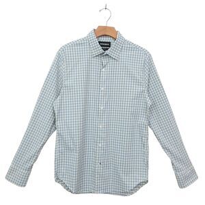 Bonobos Shirt Mens Small Blue Standard Fit Checked Long Sleeve Casual Office